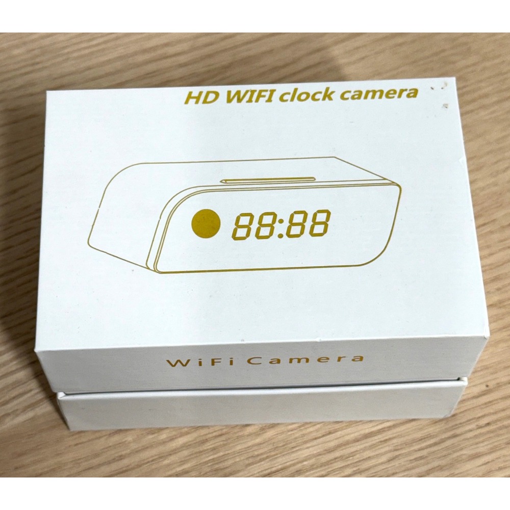 HD WiFi Clock Camera 1080P Hidden Spy Nanny Cam Wireless Home Security Black